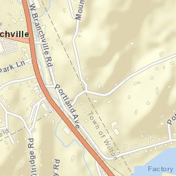 Branchville Connecticut Street Map