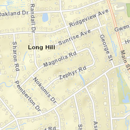 Long Hill Connecticut Street Map