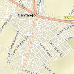 Cantalejo Street Map