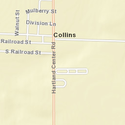 Collins Ohio Street Map