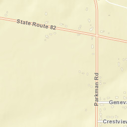 Mahoning Ohio Street Map