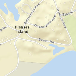 Fishers Island New York Street Map