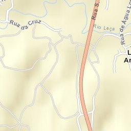 Água Longa Street Map