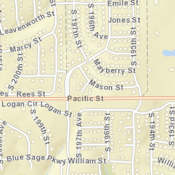 1356 South 196th Street, Omaha, NE Street Map