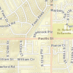 1240-1378 S 120th St Omaha NE Street Map