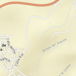 Cerezo de Arriba Street Map