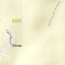 Olvés Street Map