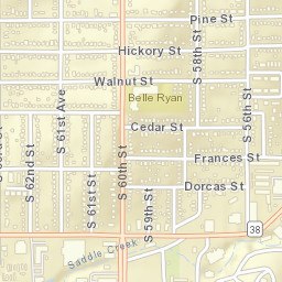 6000-6098 Frances Street Omaha NE Street Map