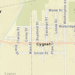Cygnet Ohio Street Map