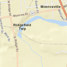 Monroeville Ohio Street Map