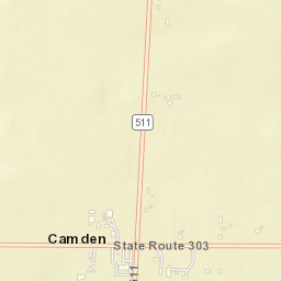 Camden Ohio Street Map