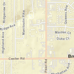Brunswick Ohio Street Map