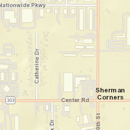 Sherman Corners Ohio Street Map