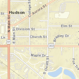 Hudson Ohio Street Map