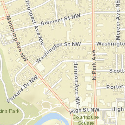 Warren Ohio Street Map