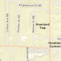 Howland Corners Ohio Street Map