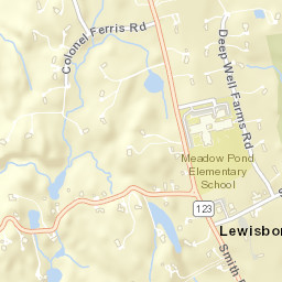 Lewisboro New York Street Map