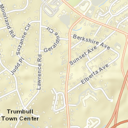 Trumbull Connecticut Street Map