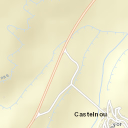 Castelnou Street Map
