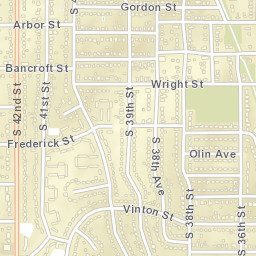 3139 South 38th Avenue Omaha NE Street Map