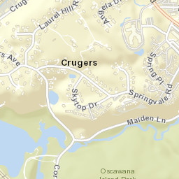 Crugers New York Street Map
