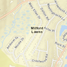 Milford Lawns Connecticut Street Map