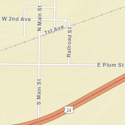 Cecil Ohio Street Map