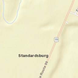 Standardsburg Ohio Street Map