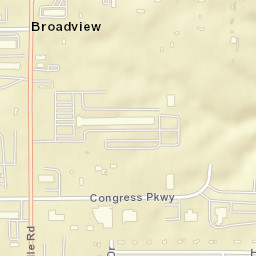 Broadview Ohio Street Map