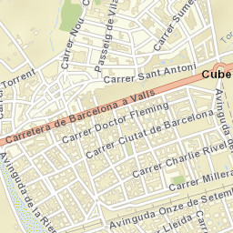Cubelles Street Map
