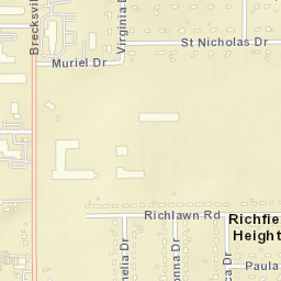 Richfield Heights Ohio Street Map
