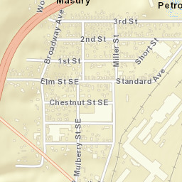 Masury Ohio Street Map