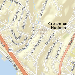 Croton-on-Hudson New York Street Map