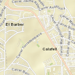 Calafell Street Map