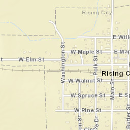 100-198 W Pine St Rising City NE Street Map
