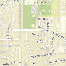 14703-14799 Stony Brook Boulevard, Omaha, NE Street Map