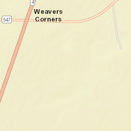 Weavers Corners Ohio Street Map