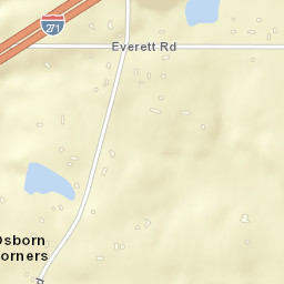 Osborn Corners Ohio Street Map