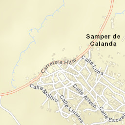 Samper de Calanda Street Map