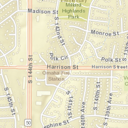 13901-13999 Emiline Street Omaha NE Street Map