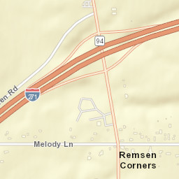 Remsen Corners Ohio Street Map