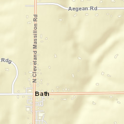 Bath Ohio Street Map