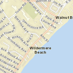Wildermere Beach Connecticut Street Map