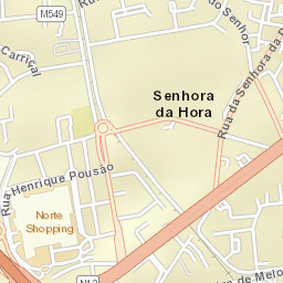 Senhora da Hora Street Map