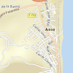 Ascó Street Map