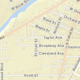 Newton Heights Ohio Street Map