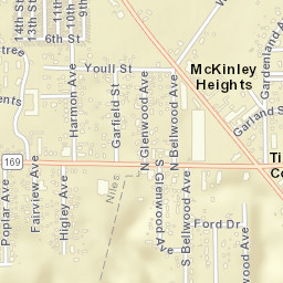 Tibbetts Corners Ohio Street Map
