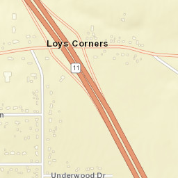 Loys Corners Ohio Street Map