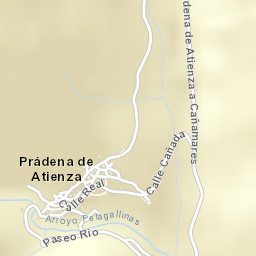 Prádena de Atienza Street Map