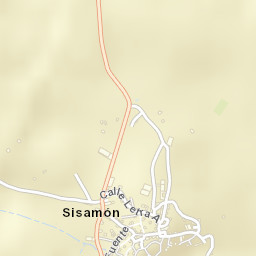Sisamón Street Map